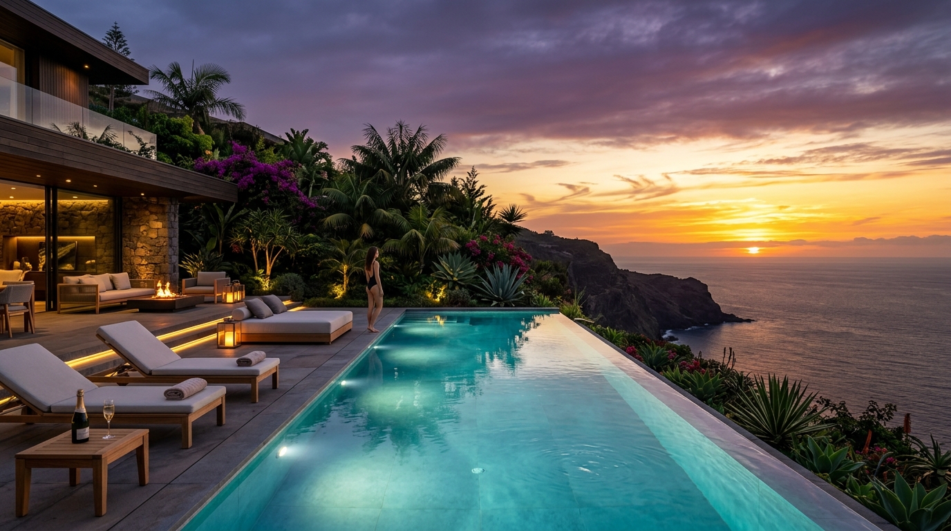 Piscina de luxo