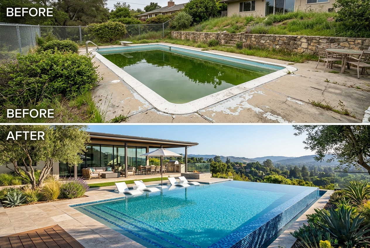 Remodelação de piscinas