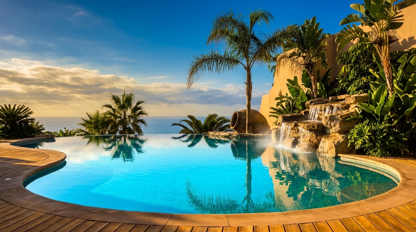 Piscina infinita com vista mar — Piscinas Incríveis